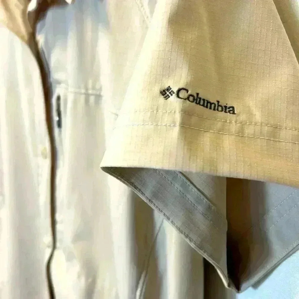 Columbia Omni Shade Sun Protection Button Short Sleeve Women's 1X Shirt Hike - Picture 3 of 8